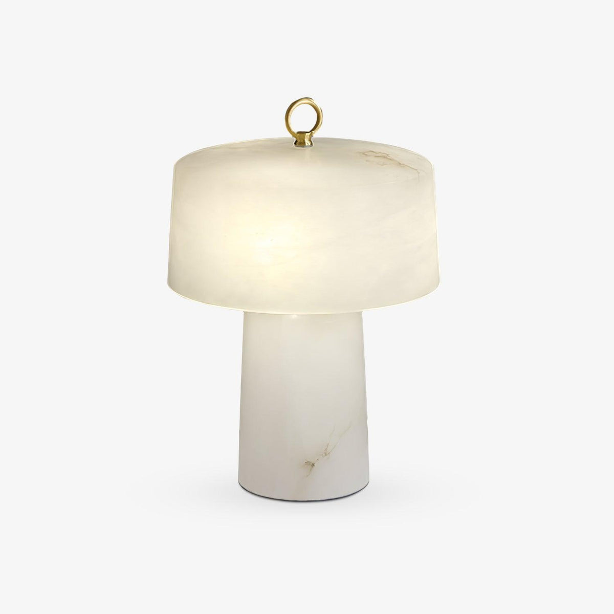 Aogashima Alabaster Table Lamp 30 cm Dia - Tianguang Alabaster Lighting