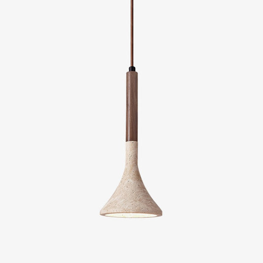 Aplomb Travertine Pendant Lamp 13 cm Dia - Tianguang Alabaster Lighting
