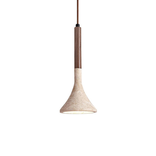Aplomb Travertine Pendant Lamp 5.1" - Tianguang Alabaster Lighting
