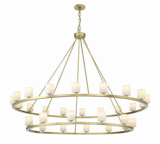 Agron 30 Light Alabaster Chandelier - Tianguang Alabaster Lighting