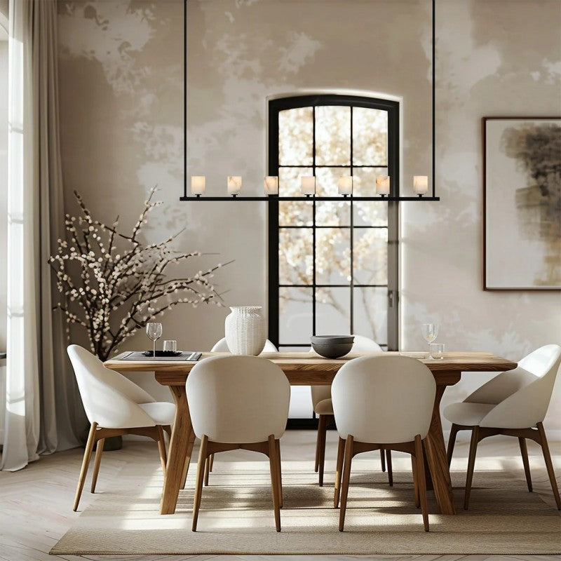 Agron 7 Light Alabaster Chandelier - Tianguang Alabaster Lighting