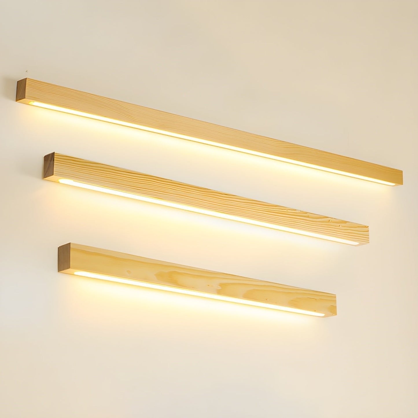 Arlo Linear Wood Wall Light, Hardwired Wall Sconce, detail 8
