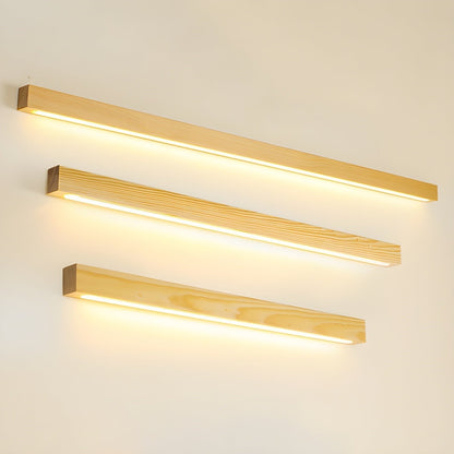 Arlo Linear Wood Wall Light, Hardwired Wall Sconce, detail 8