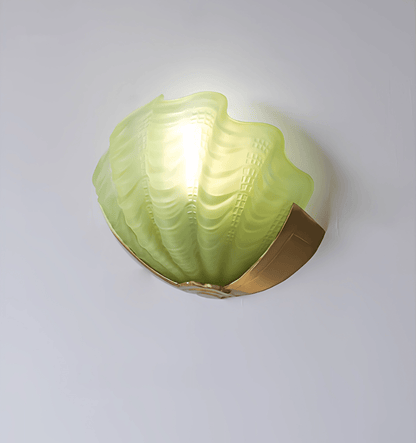 Art Deco Scallop Wall Light, Hardwired Wall Sconce, detail 14