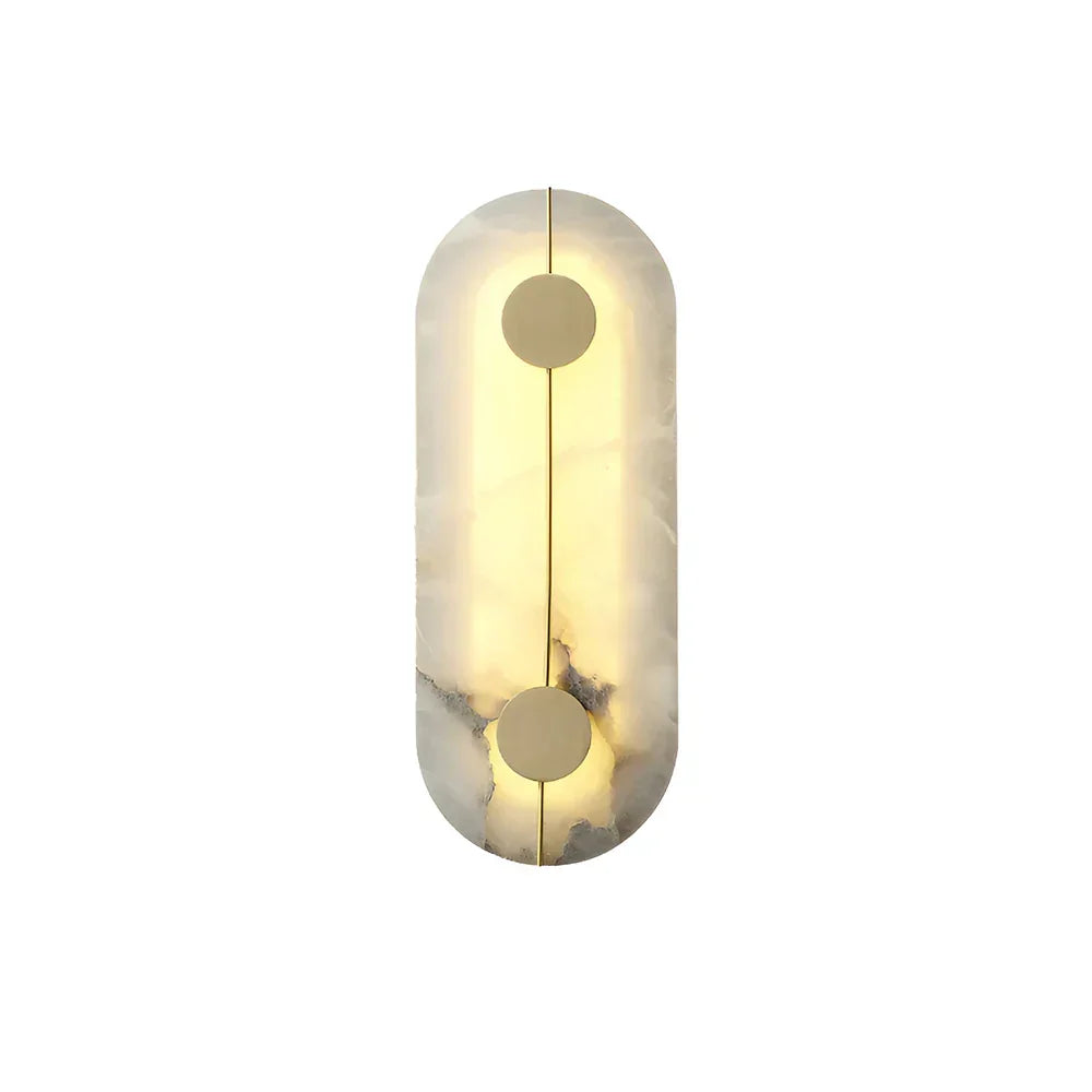Artistic Brass Alabaster Wall Lamp - Tianguang Alabaster Lighting