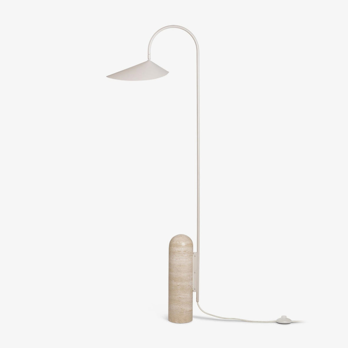 Arum Marble Floor Lamp 43 cm W x 136 cm H Plug-In - Tianguang Alabaster Lighting