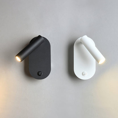 Enna Surface Wall Fixture With USB 3", Bedroom Wall Sconce, detail 4