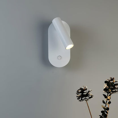 Enna Surface Wall Fixture With USB 3", Bedroom Wall Sconce, detail 8