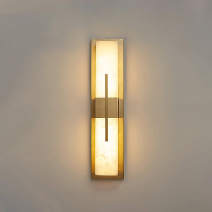 Axis Twin Alabaster Wall Light, Hardwired Wall Sconce, detail 29