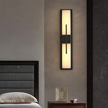 Axis Twin Alabaster Wall Light, Hardwired Wall Sconce, detail 24