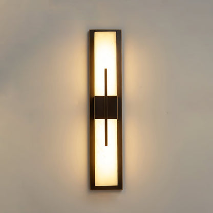 Axis Twin Alabaster Wall Light, Hardwired Wall Sconce, detail 27
