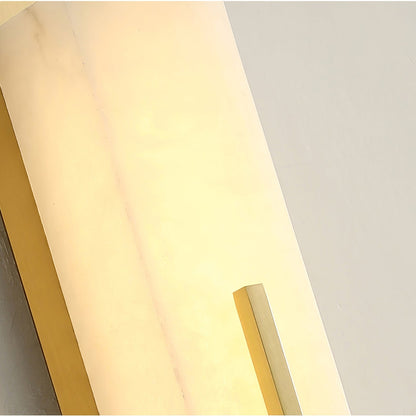 Axis Twin Alabaster Wall Light, Hardwired Wall Sconce, detail 21