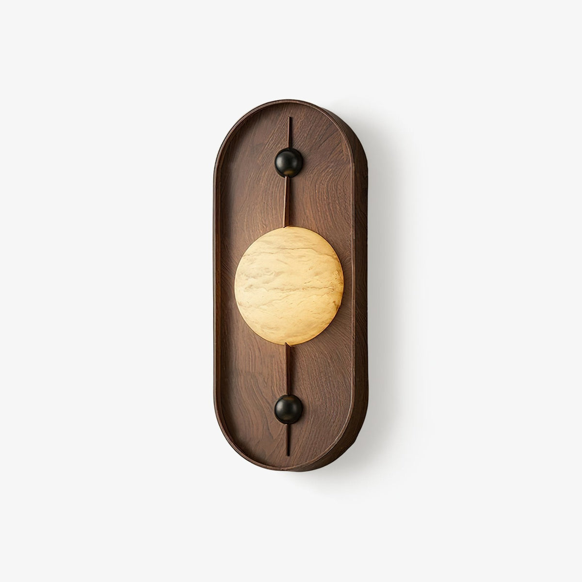 Bezel Alabaster Wall Lamp 20 cm Dia - Tianguang Alabaster Lighting