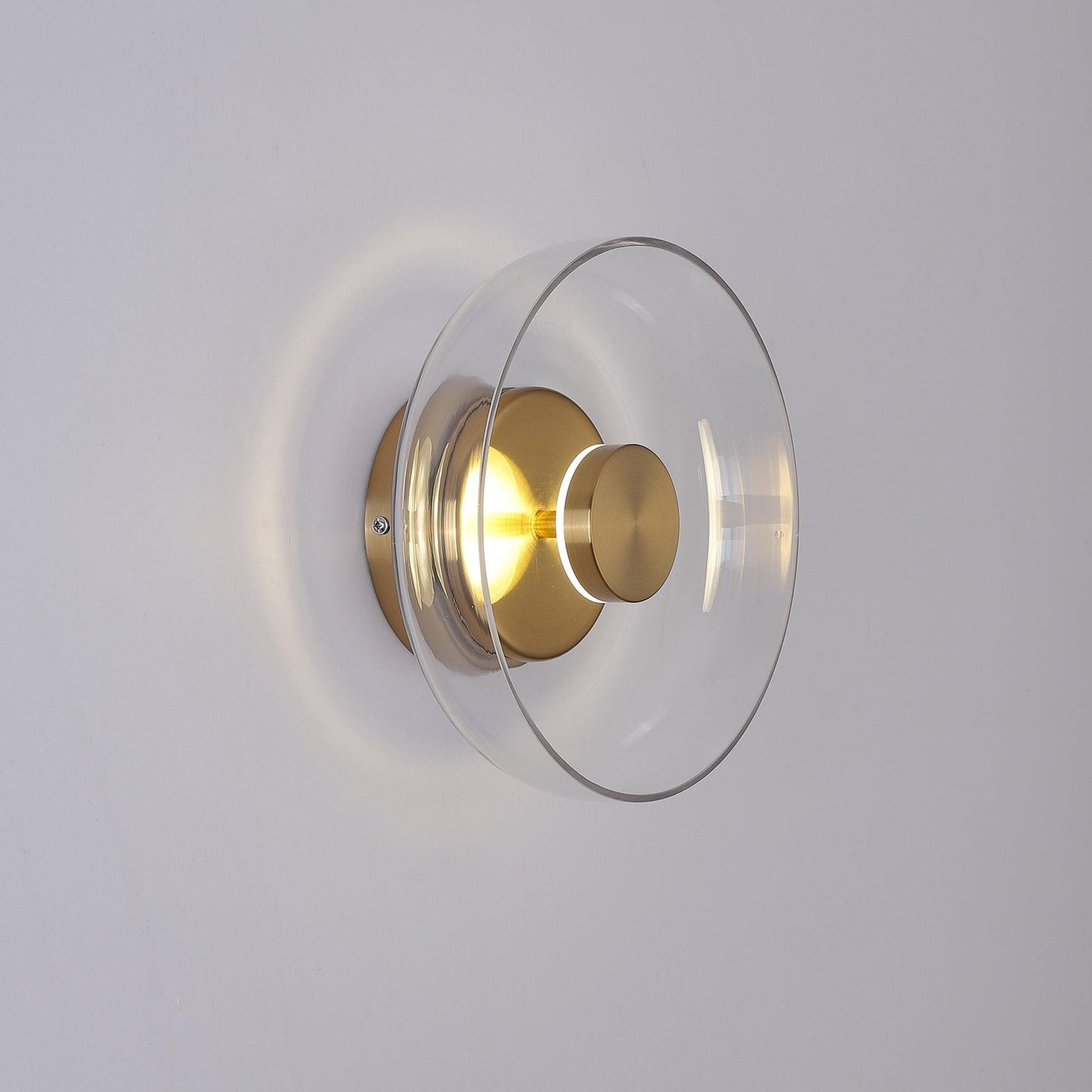 Blossi Wall Light - ∅ 3.9″ x H 9″ Brass, Hardwired Wall Sconce, detail 4
