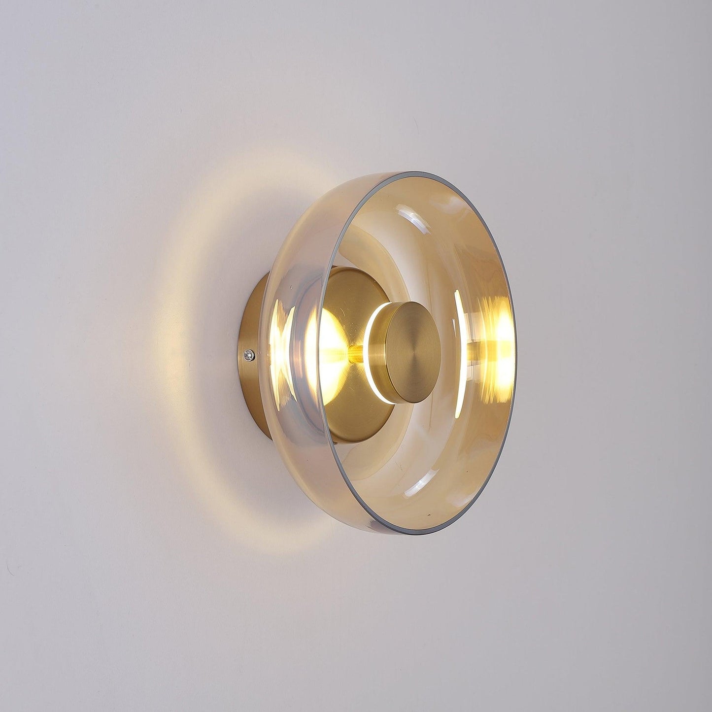 Blossi Wall Light - Dia 10cm x H 23cm Brass, Hardwired Wall Sconce, detail 3