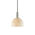 Blair Alabaster Pendant Light 20 cm Dia White - Tianguang Alabaster Lighting