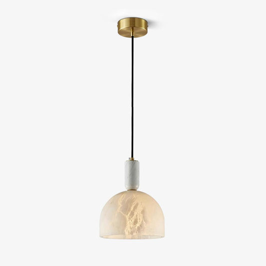Blair Alabaster Pendant Light 7.9 in Dia - Tianguang Alabaster Lighting