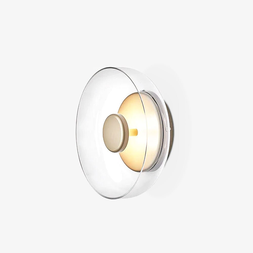 Glimmera Wall Light, Hardwired Wall Sconce, Brass, ∅ 3.9″ x H 9″