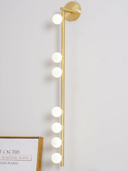 Brass Glass Tube Plug-In Wall Light, Plug-In Wall Sconce, detail 57