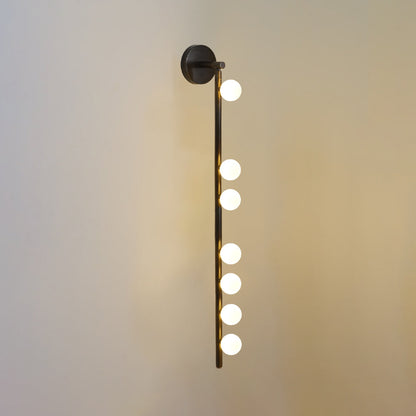 Brass Glass Tube Plug-In Wall Light, Plug-In Wall Sconce, detail 73