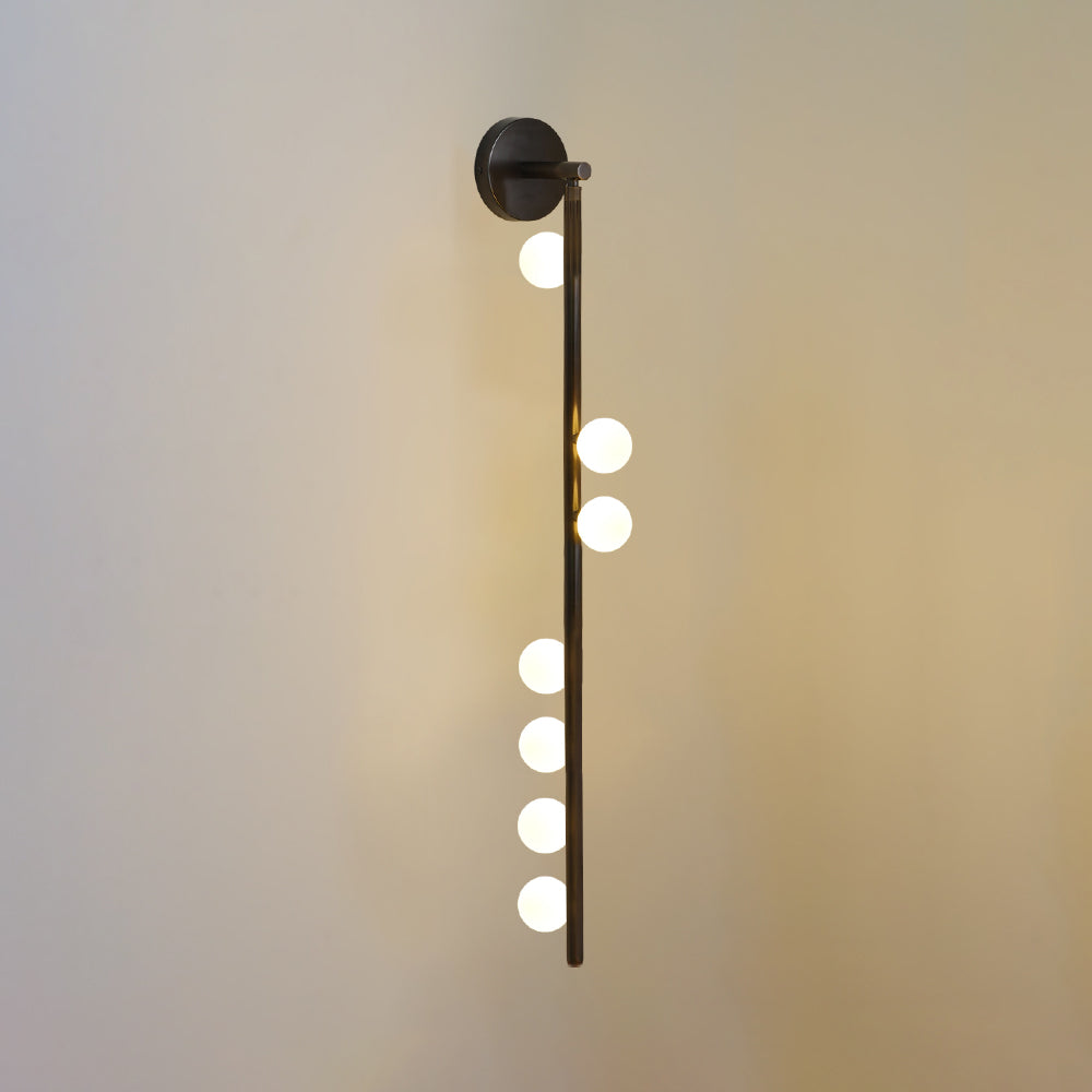 Brass Glass Tube Plug-In Wall Light, Plug-In Wall Sconce, detail 67