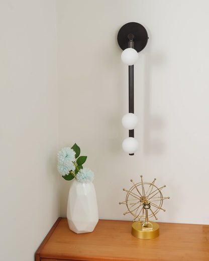 Brass Glass Tube Wall Light - 7 Heads A Φ 4.7 x H 39.4 Brass, Hardwired Wall Sconce, detail 70