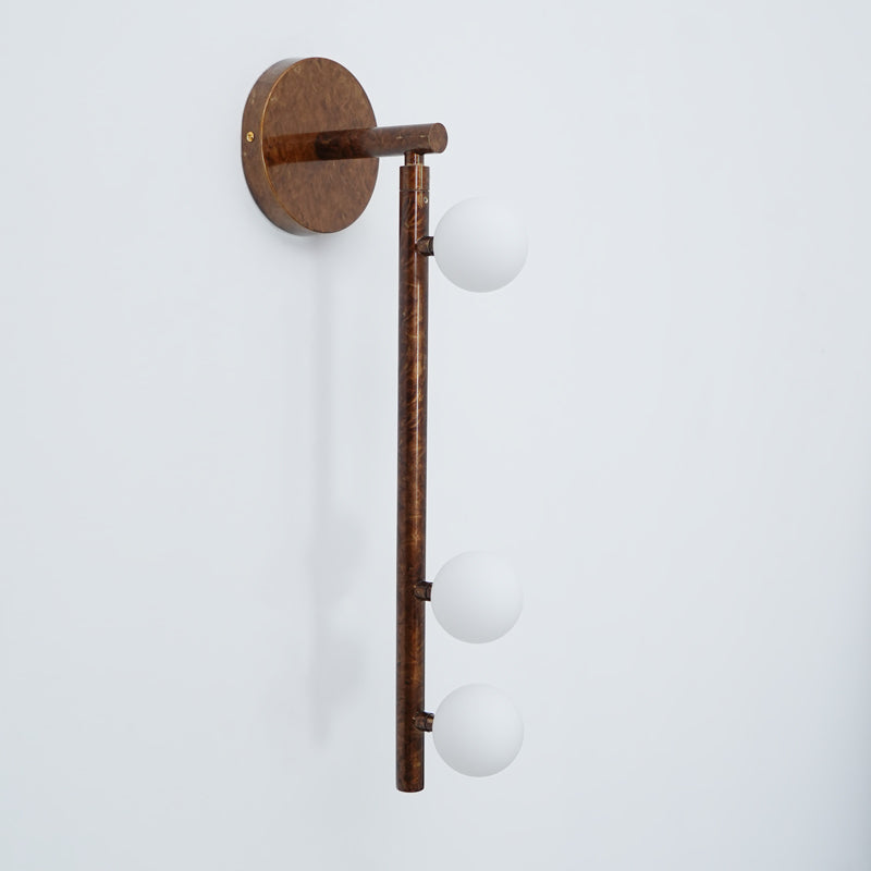 Brass Glass Tube Plug-In Wall Light, Plug-In Wall Sconce, detail 61