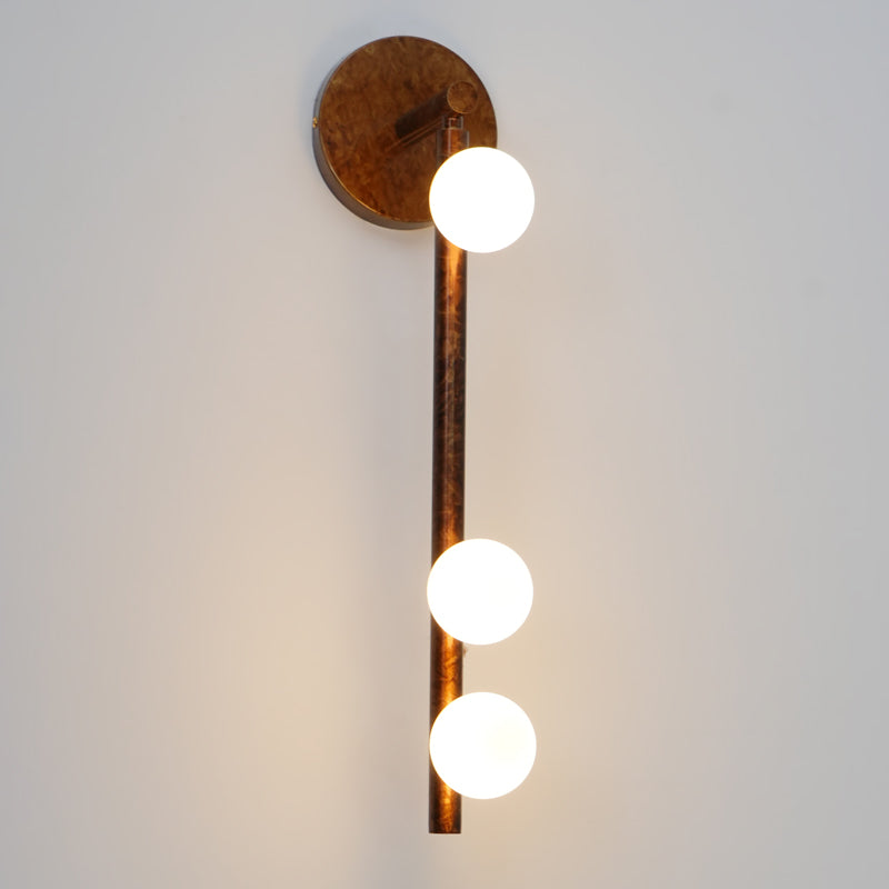 Brass Glass Tube Plug-In Wall Light, Plug-In Wall Sconce, detail 64