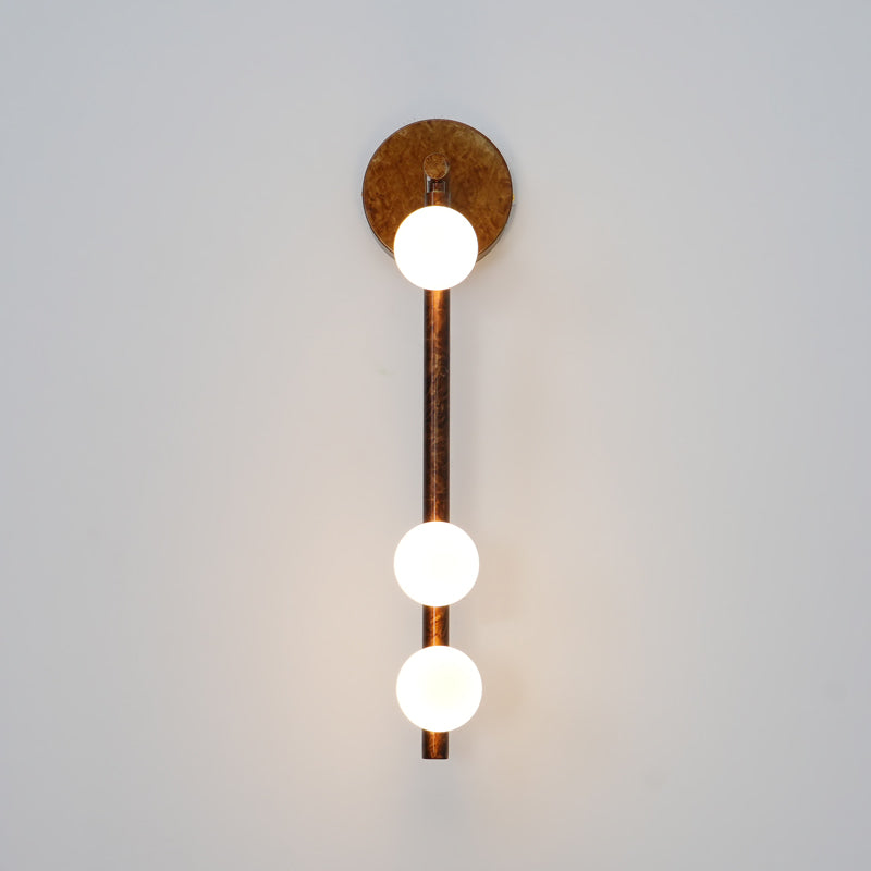 Brass Glass Tube Wall Light - 7 Heads A Φ 4.7 x H 39.4 Brass, Hardwired Wall Sconce, detail 63