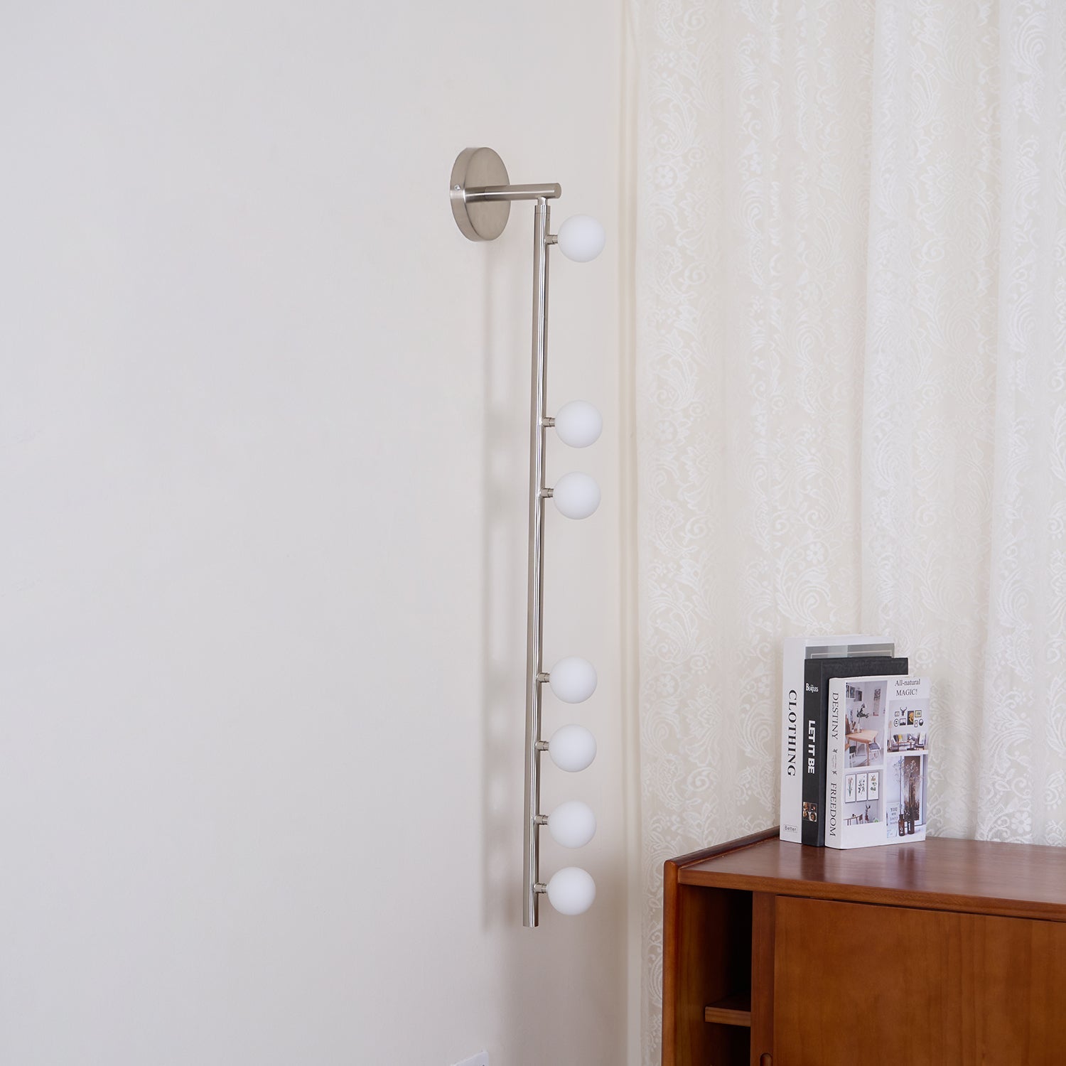 Brass Glass Tube Plug-In Wall Light, Plug-In Wall Sconce, detail 78