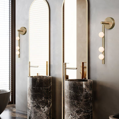 Brass Glass Tube Plug-In Wall Light, Plug-In Wall Sconce, detail 102