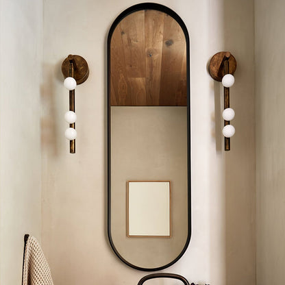 Brass Glass Tube Plug-In Wall Light, Plug-In Wall Sconce, detail 100