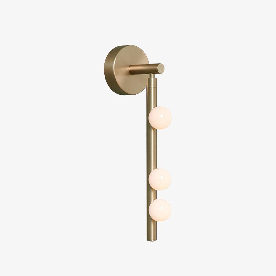 Brass Glass Tube Wall Light - 7 Heads A Φ 4.7 x H 39.4 Brass, Hardwired Wall Sconce, detail 29