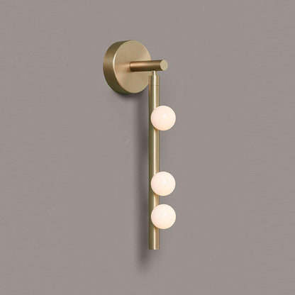 Brass Glass Tube Plug-In Wall Light, Plug-In Wall Sconce, detail 25