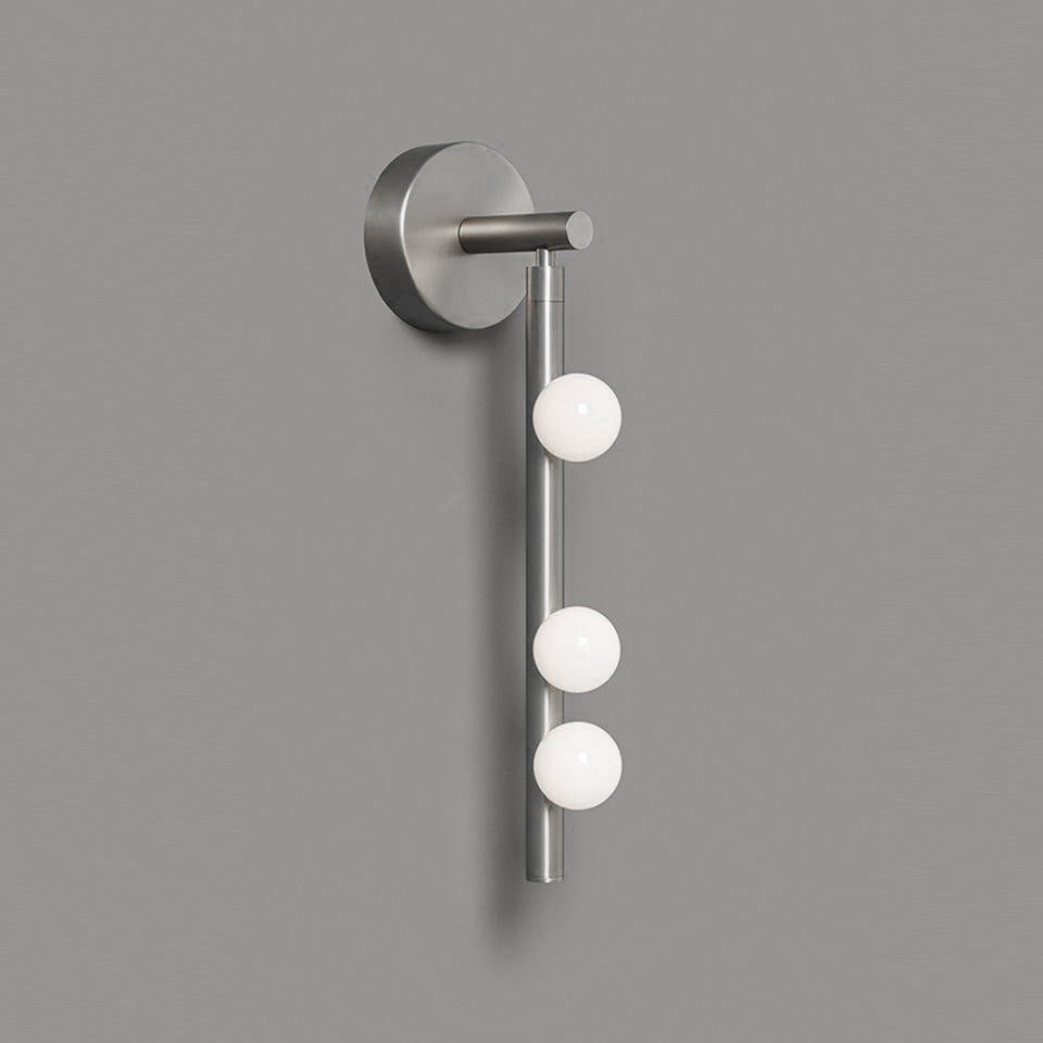 Brass Glass Tube Wall Light - 7 Heads A Φ 4.7 x H 39.4 Brass, Hardwired Wall Sconce, detail 74