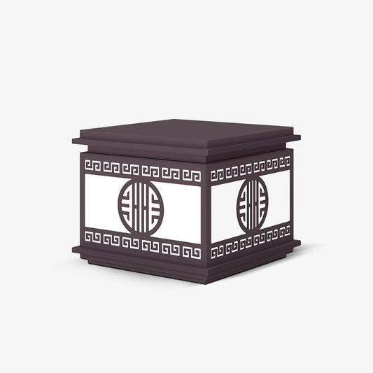 Burano Outdoor Garden Light Alabaster Table Lamp 60 cm W x 38 cm H - Tianguang Alabaster Lighting