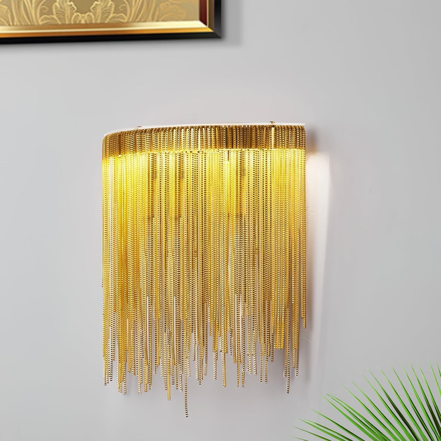 Cadena Tassel Wall Light, Hardwired Wall Sconce, detail 8