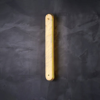 Calyxon Alabaster Wall Light - Dia 10cm x H 40cm Metal, Hardwired Wall Sconce, detail 10
