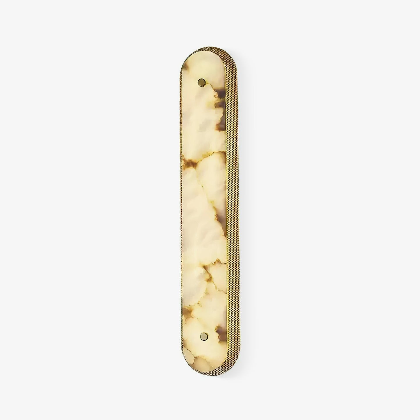 Calyxon Alabaster Wall Light - Dia 10cm x H 40cm Metal, Hardwired Wall Sconce, detail 7