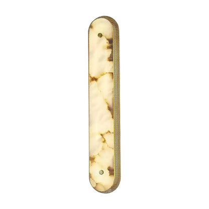 Calyxon Alabaster Wall Light - Dia 10cm x H 40cm Metal, Hardwired Wall Sconce, detail 8