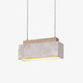 Canyon Crest Travertine Pendant Lamp 23 cm W x 10 cm H Wood Color - Tianguang Alabaster Lighting
