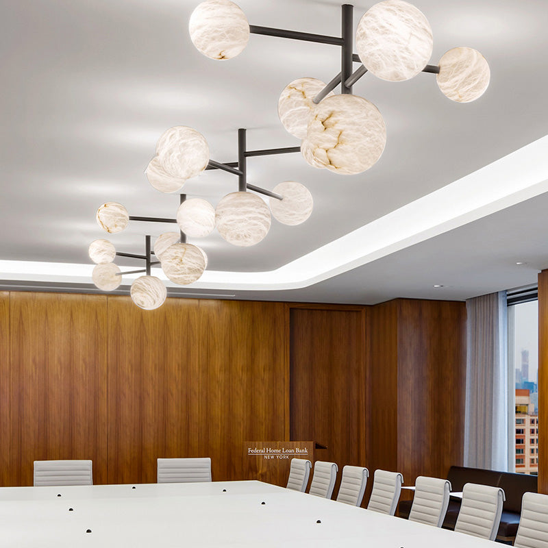 Alabaster Modern Artistic Chandelier Light - Tianguang Alabaster Lighting