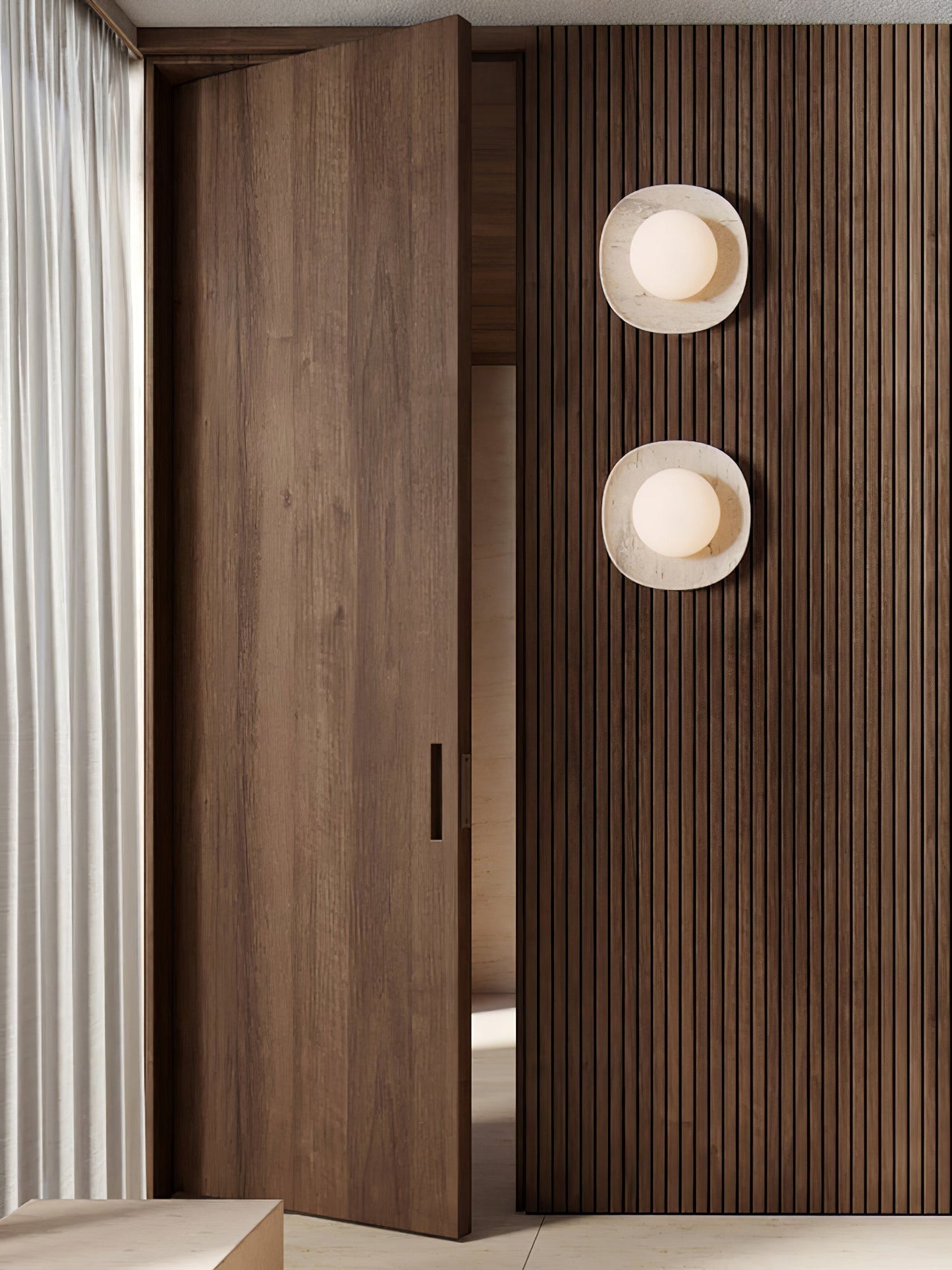 Carrara Cusp Wall Light, Hardwired Wall Sconce, detail 7