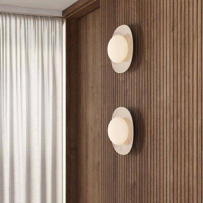 Carrara Cusp Wall Light, Hardwired Wall Sconce, detail 5