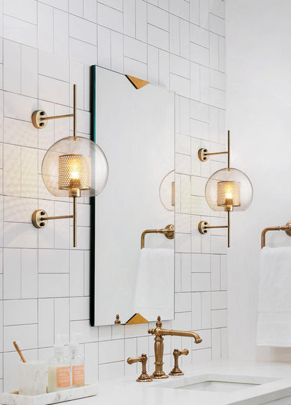 Chiswick Glass Wall Light, Hardwired Wall Sconce, detail 26