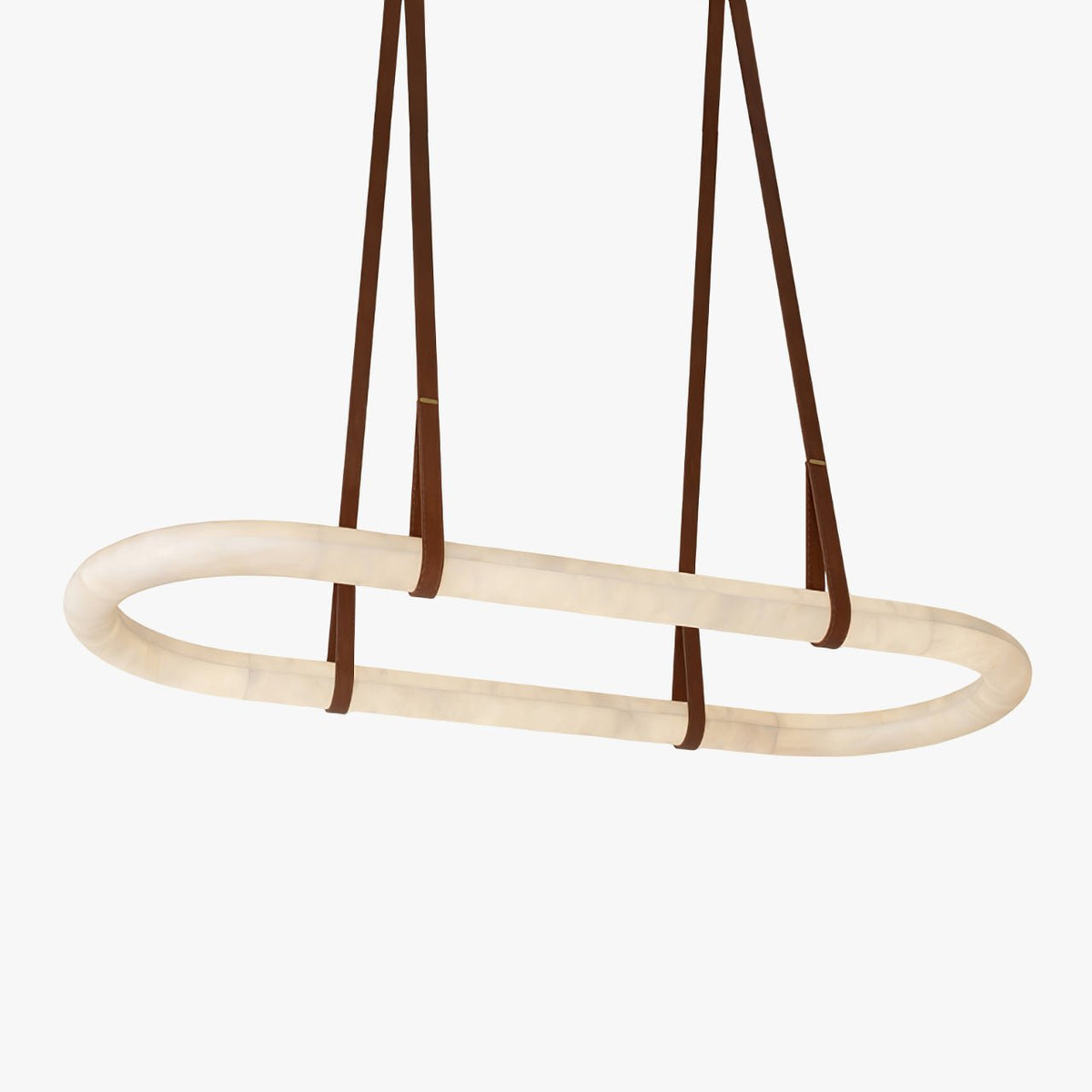 Circle Alabaster Chandelier 8 cm Dia Brown - Tianguang Alabaster Lighting