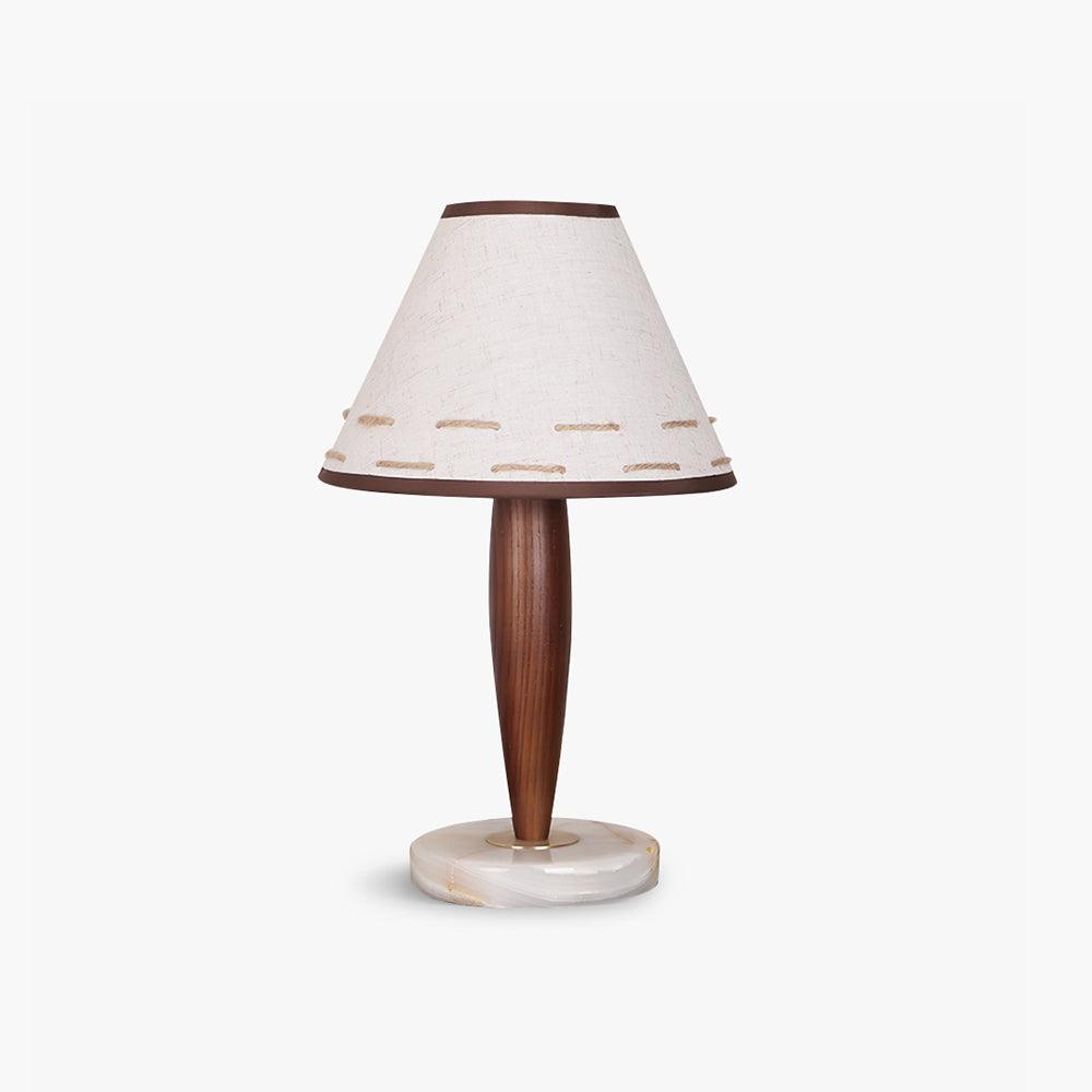 Conical Marble Table Lamp 25 cm Dia - Tianguang Alabaster Lighting