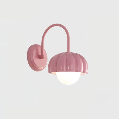 Creamy Pumpkin Wall Light, Hardwired Wall Sconce, detail 8
