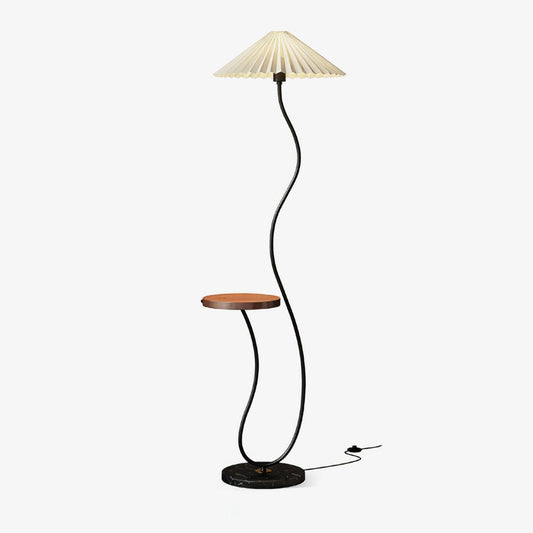 Curvatura Marble Floor Lamp 18.9 in Dia - Tianguang Alabaster Lighting
