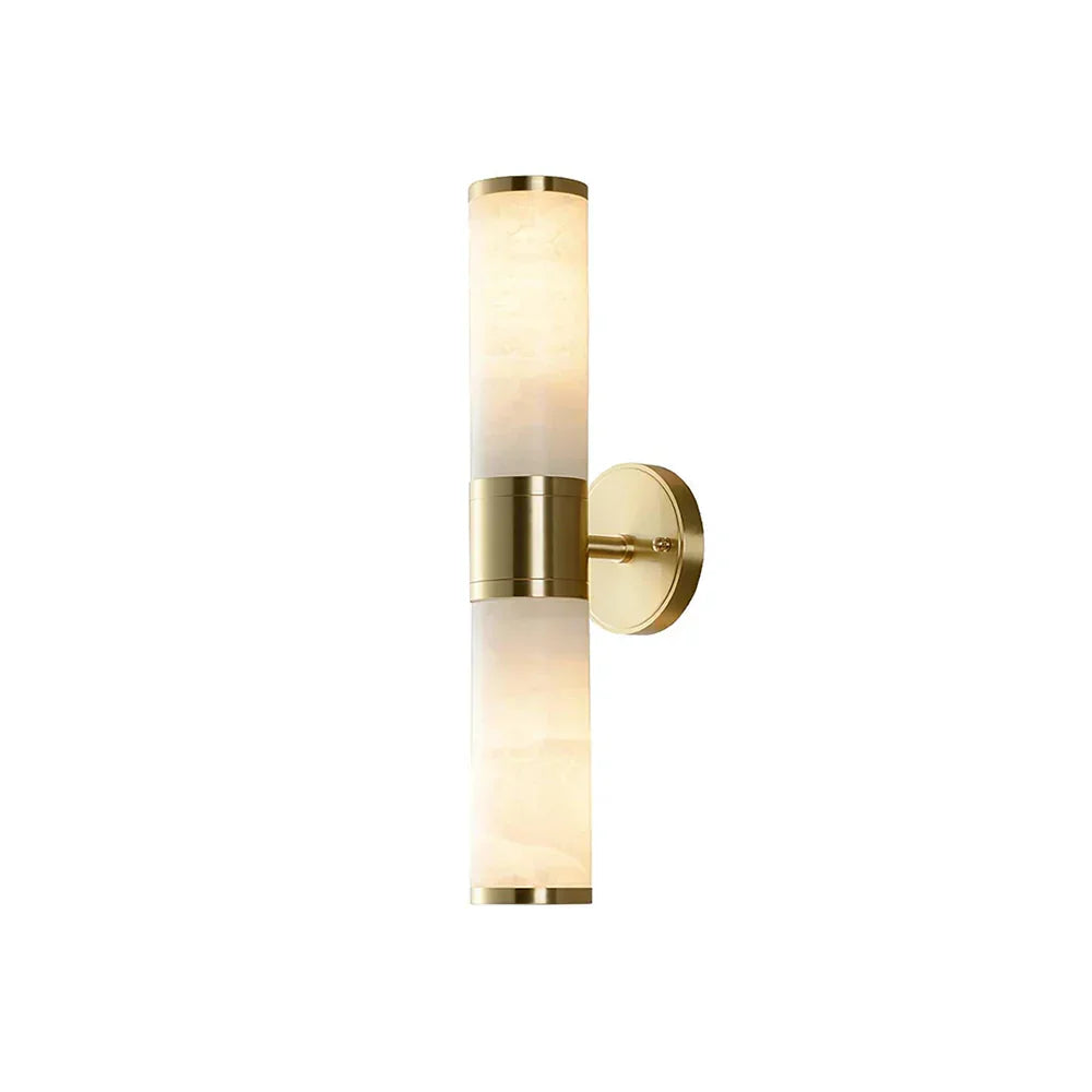 Cylindrical Lampatron Alabaster Wall Lamp - Tianguang Alabaster Lighting